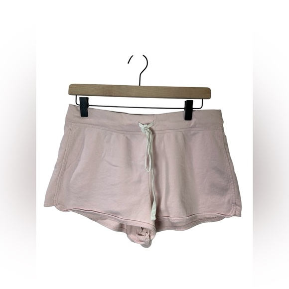 Old Navy Women’s Pink Terry Cloth Lounge Shorts Medium – Soft Casual Drawstring - Picture 1 of 5